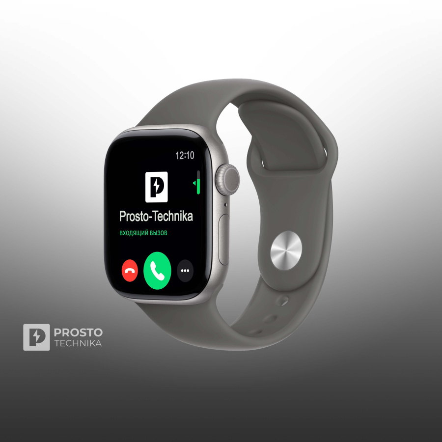 Apple Watch S11 46mm Space Gray Sport Band Stone Gray M/L